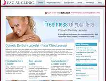 Tablet Screenshot of facial-clinic.co.uk